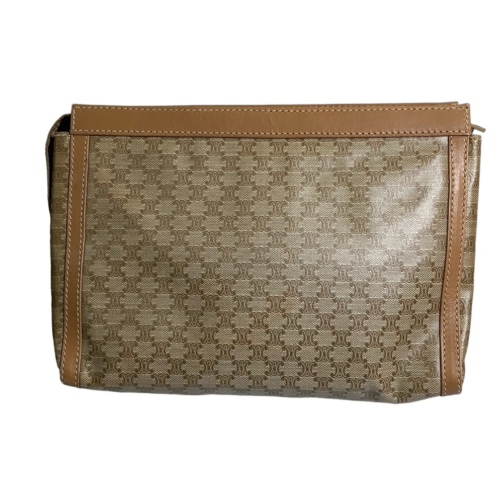 Celine Macadam Brown Monogram Clutch Vintage - Picture 2 of 15